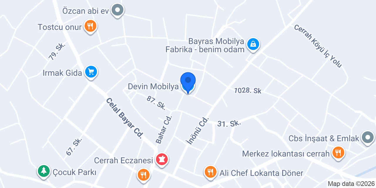 Devin Mobilya konumu