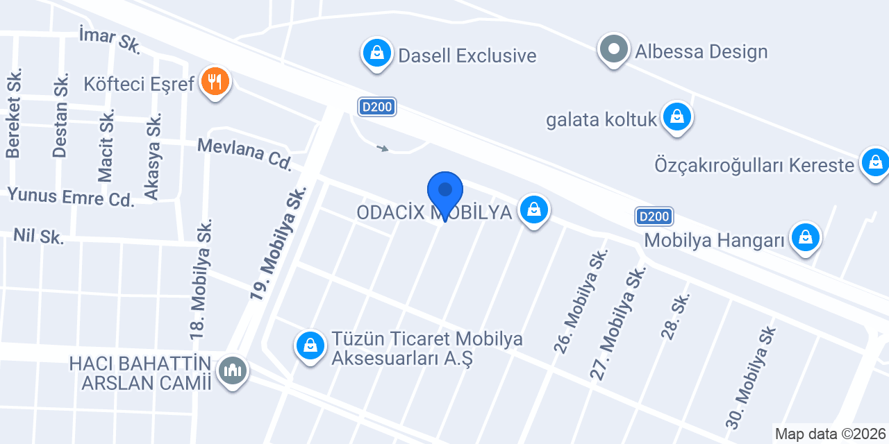 Odam Mobilya konumu
