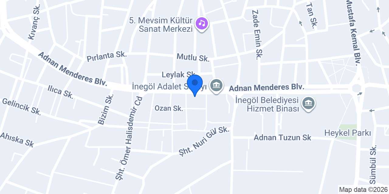 Av. Semih Emre Akçora | İnegöl Avukat konumu