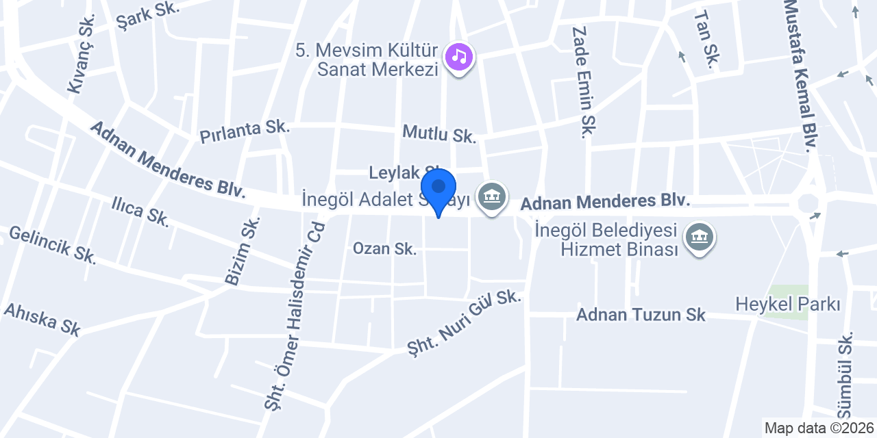 BİREBİR PLUS VİP KURS MERKEZİ İNEGÖL konumu