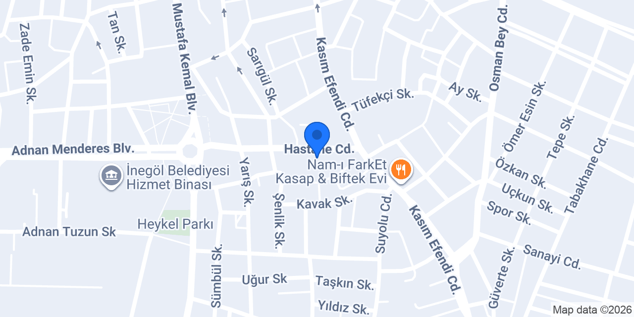 Tutumlu Motor İnegöl konumu