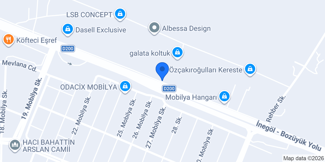 DKÇ Boya İnegöl konumu