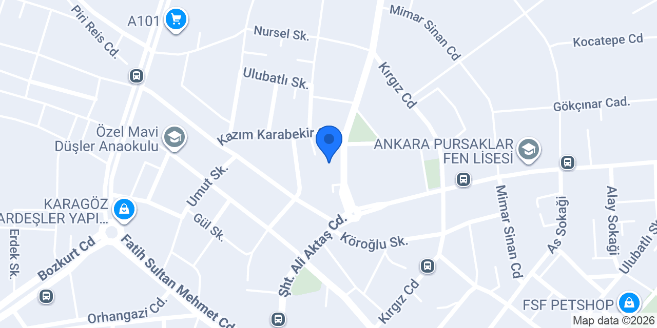 Güvensaray Sürücü Kursu konumu