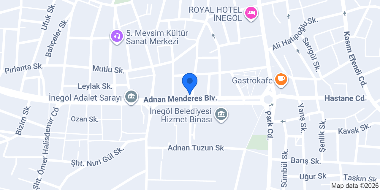 İnegöl Pera Pilates Studio konumu