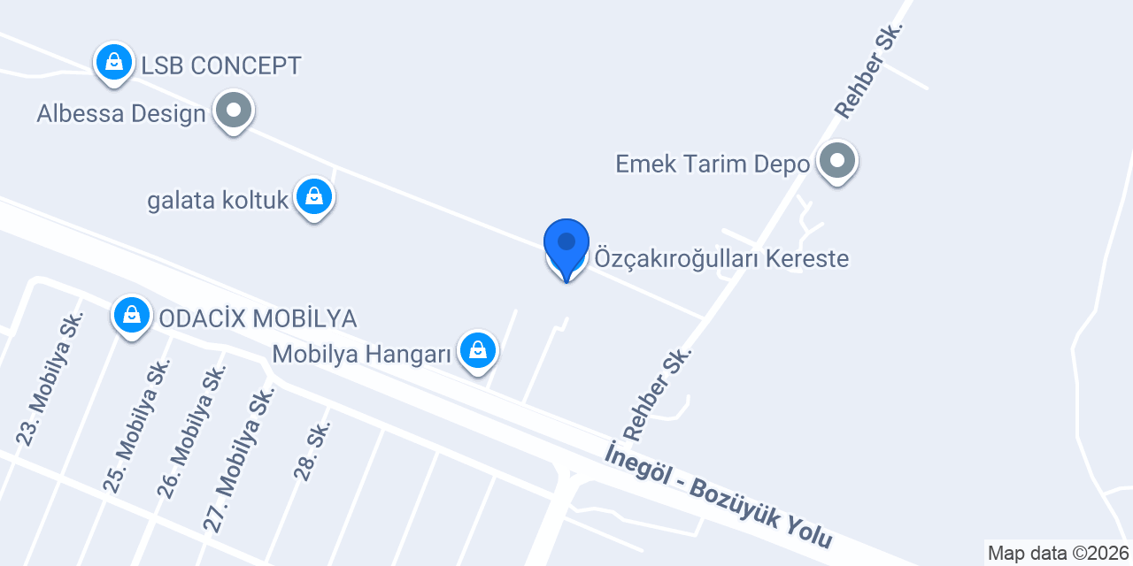 Özçakıroğulları Kereste konumu