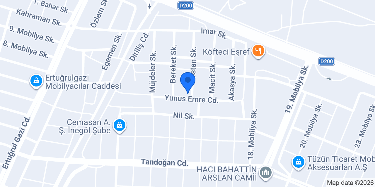 İNEGöL EYLÜL NAKLİYE konumu