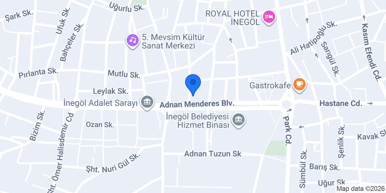 Selenay Tıp Merkezi konumu