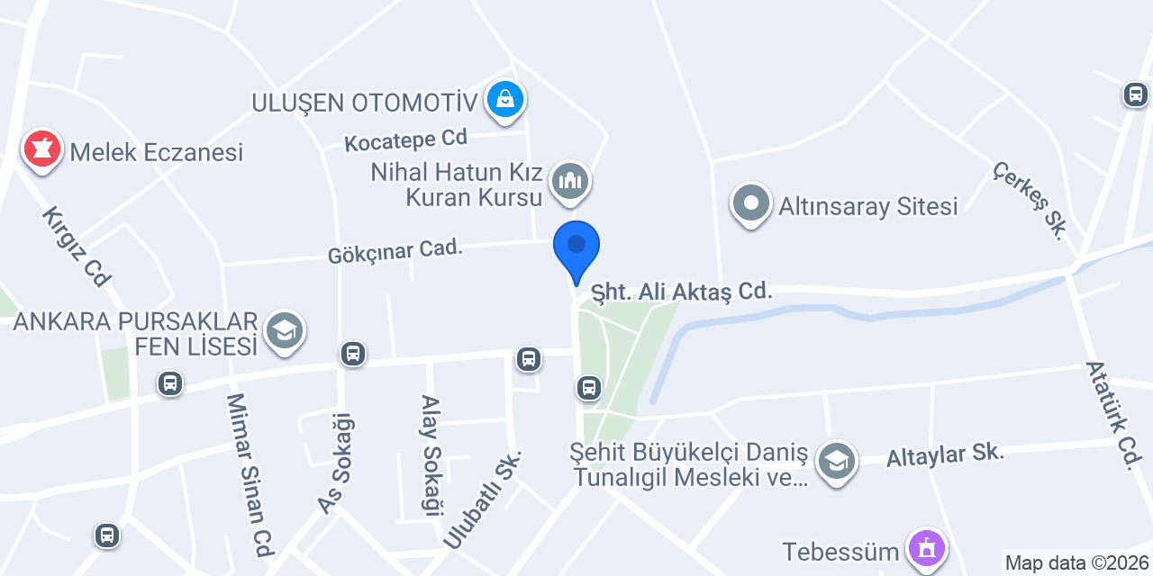 Çankaya Emlak (Pursaklar Şubesi) konumu