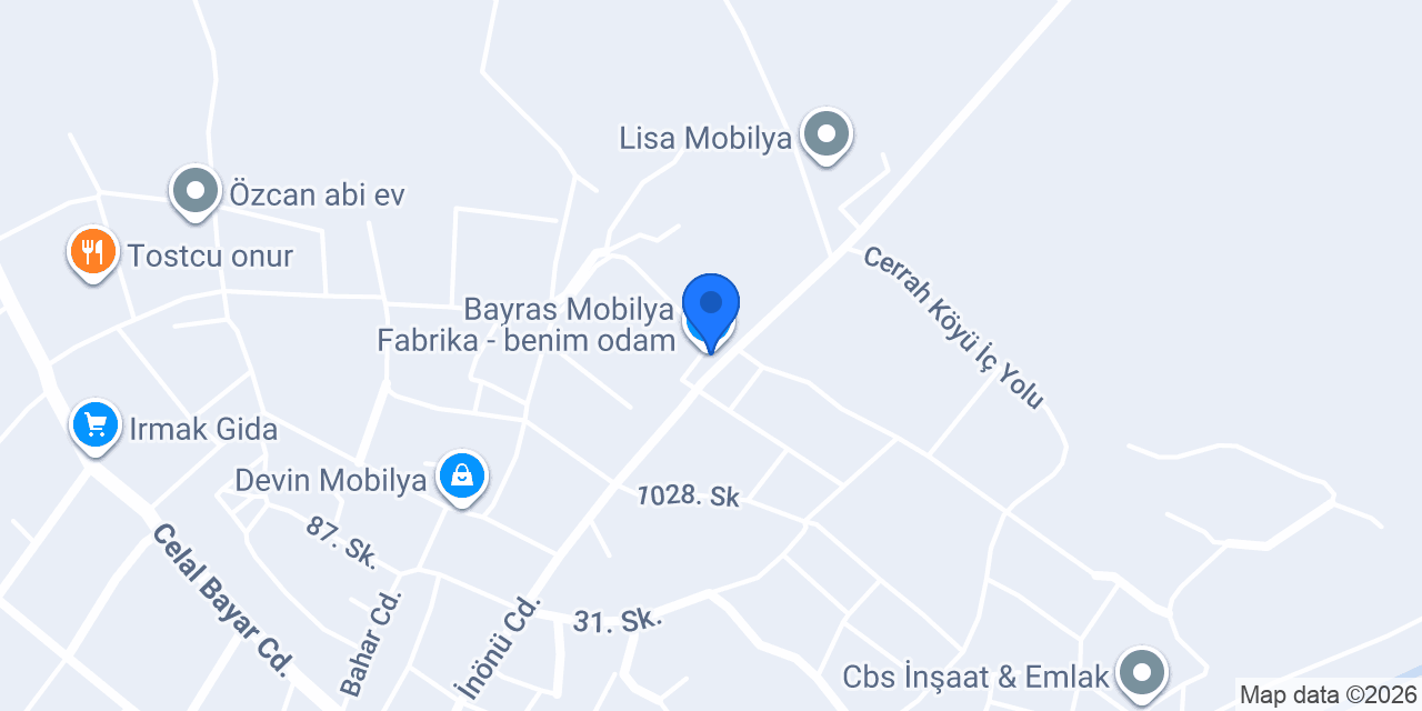 Bayras Mobilya Fabrika - benim odam konumu