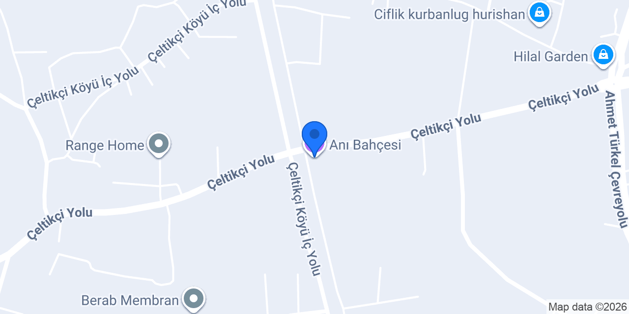 Anı Bahçesi konumu