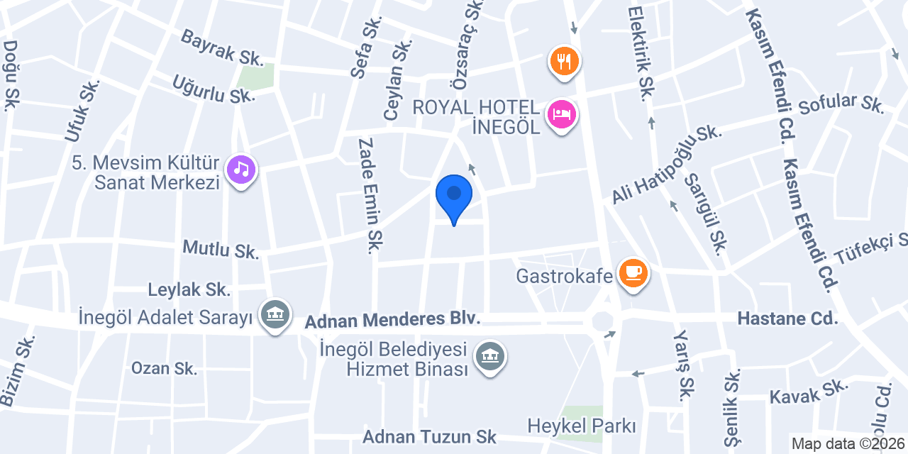 ÇAKIR ERKEK KUAFÖR İNEGÖL konumu