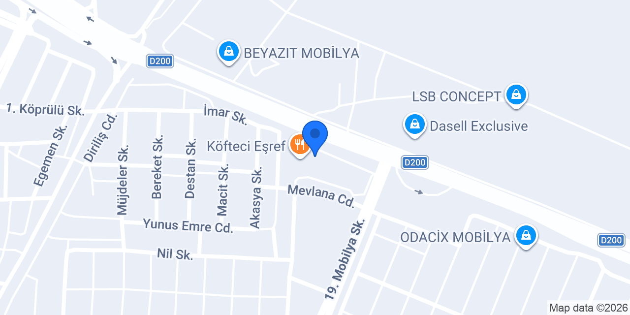 Mofis Ofis Mobilyaları İnegöl konumu