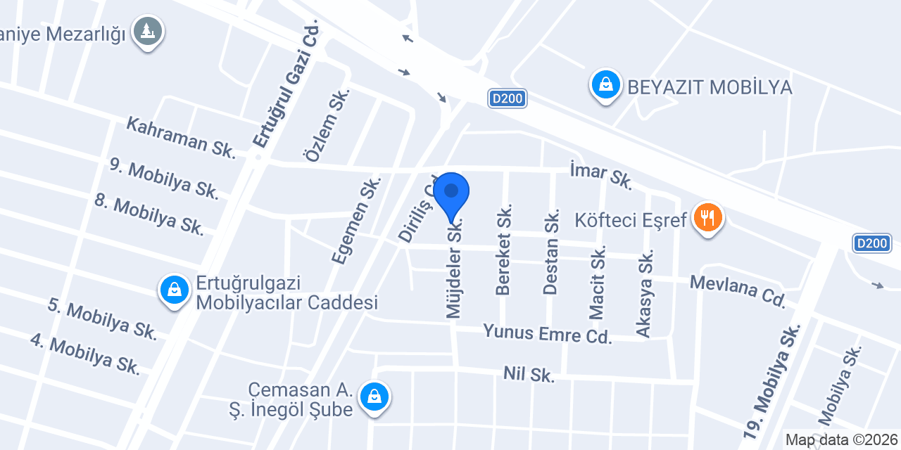 Işık Mobilya konumu