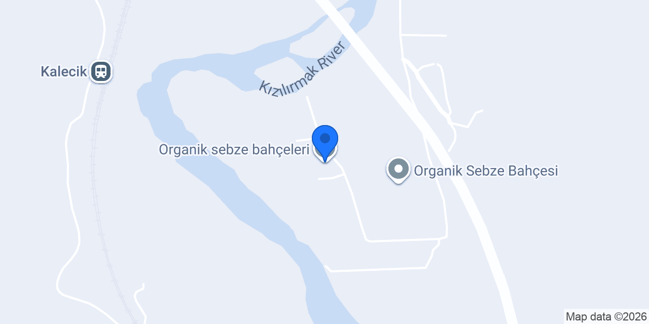 Organik sebze bahçeleri konumu