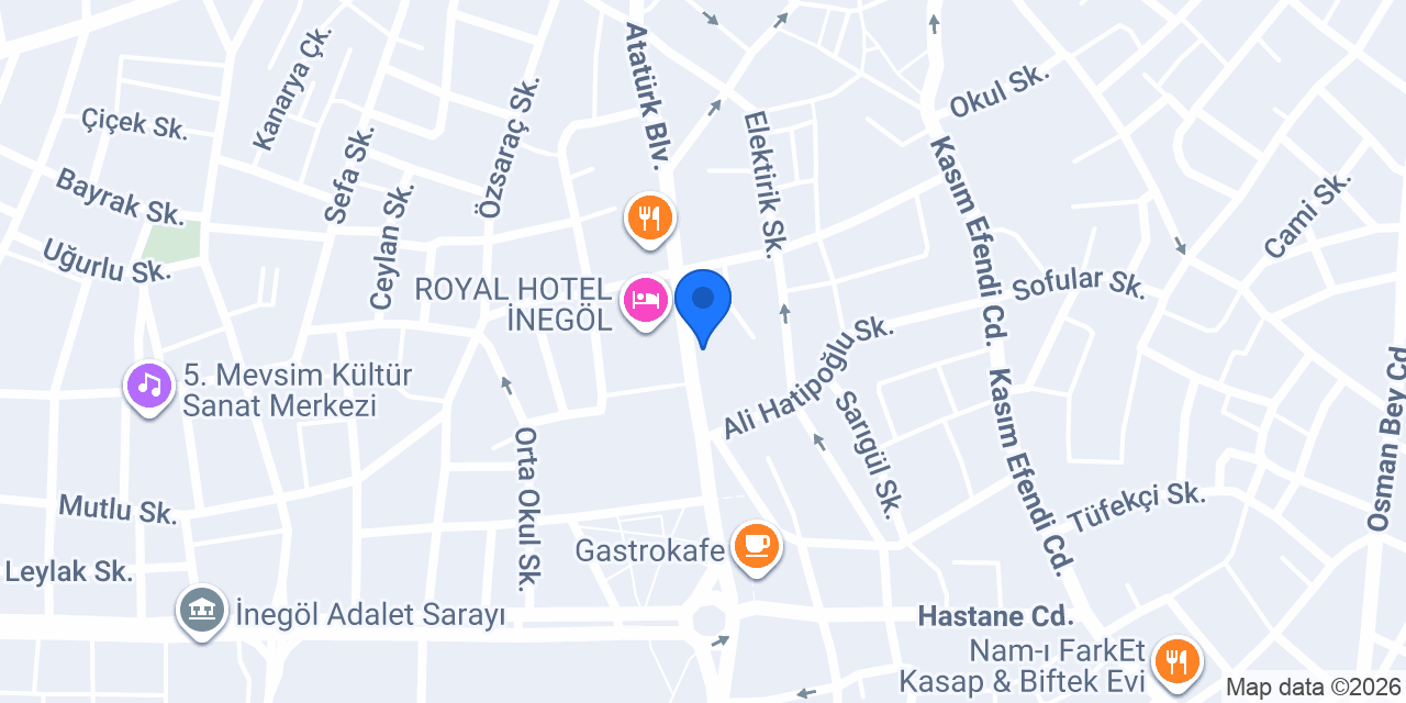 İŞLER KİTABEVİ İNEGÖL ŞUBE konumu