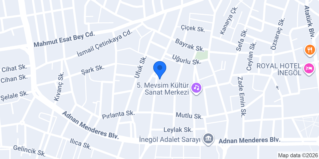 Mavi Catering konumu