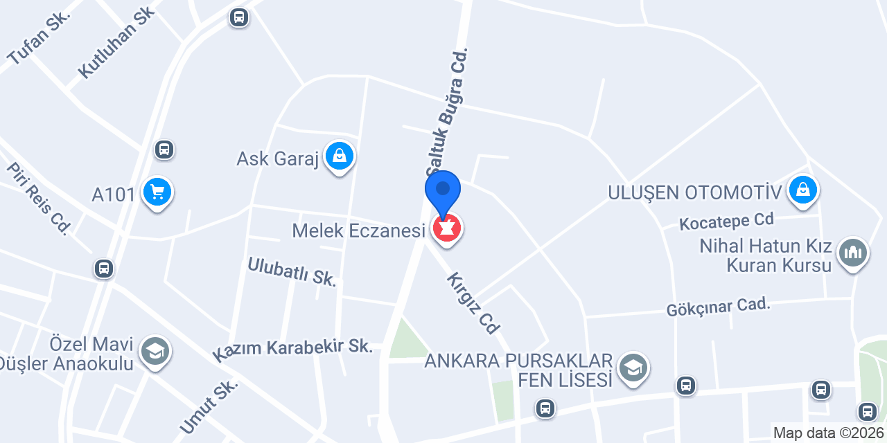 Kuzucu Et sarayı konumu