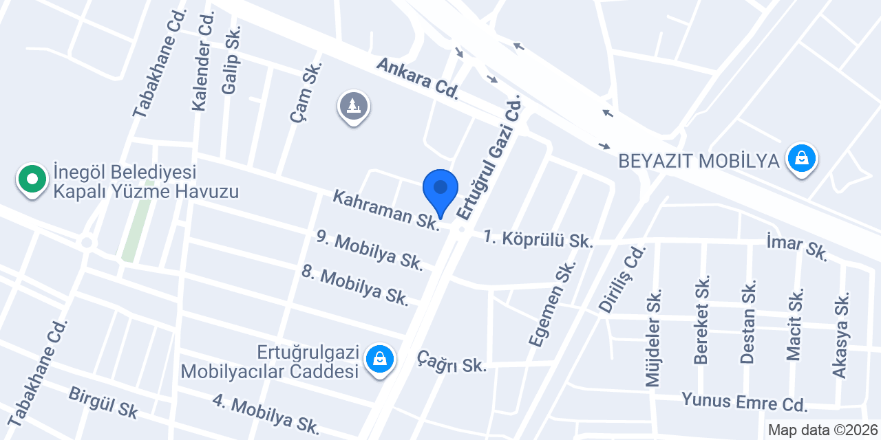Dekorsan Boya Sanayi Şube Mobilya Boyaları konumu