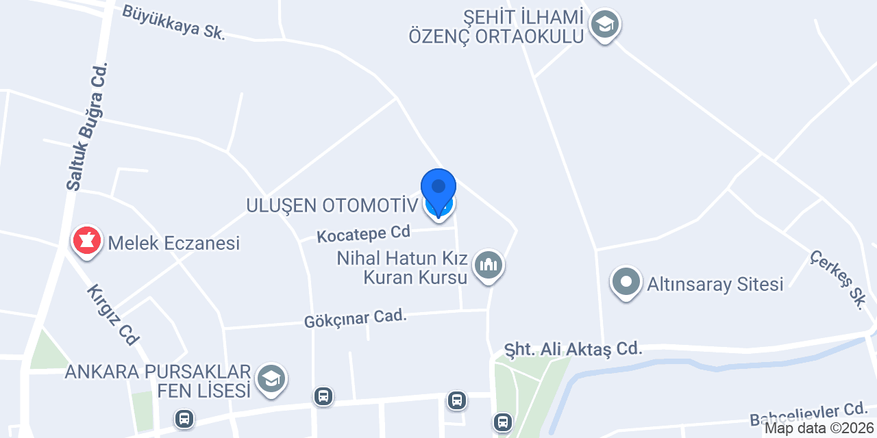 ULUŞEN OTOMOTİV konumu
