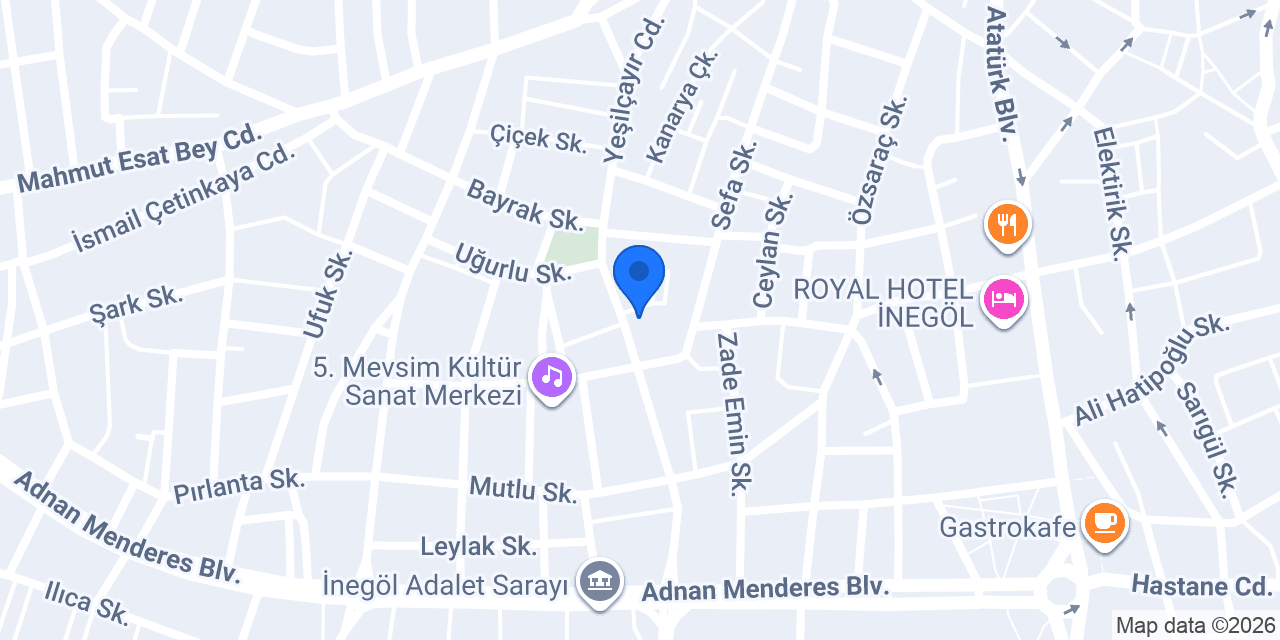 UĞUR TUR TURİZM TAŞIMACILIK konumu