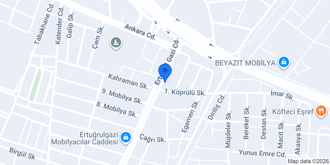 KARATAŞ MOBİLYA konumu