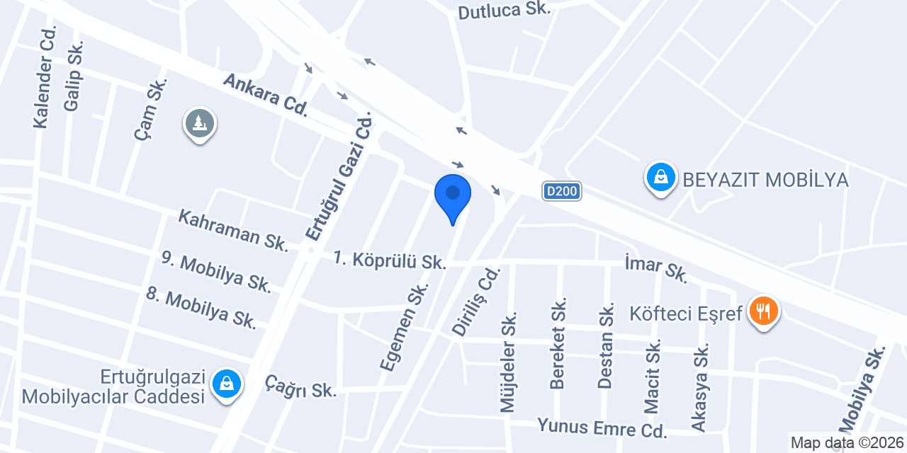 Özrazgat Mobilya konumu