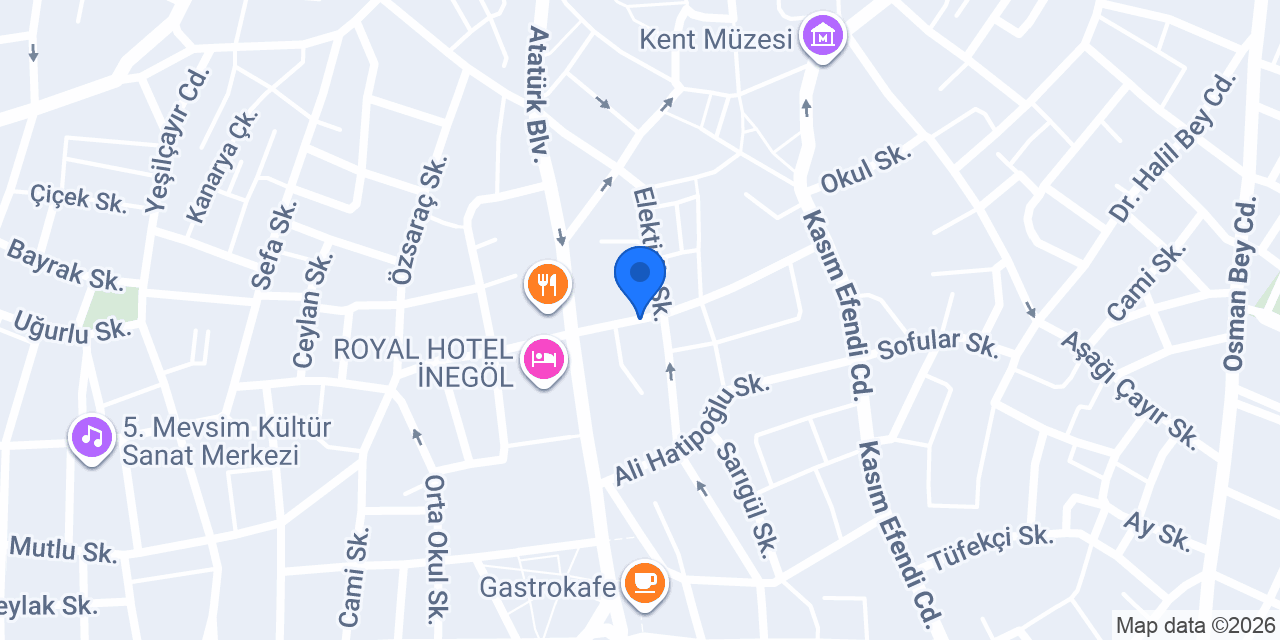 Arifan Kitap Kırtasiye konumu
