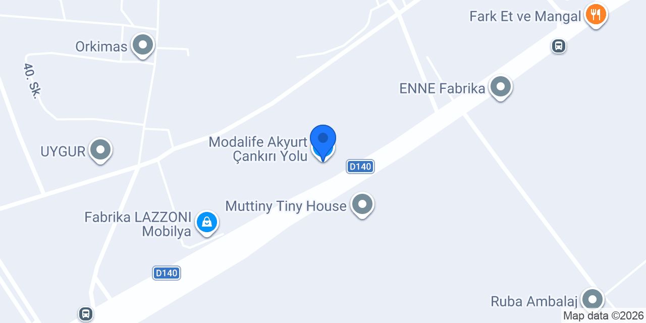 Modalife Akyurt Çankırı Yolu konumu
