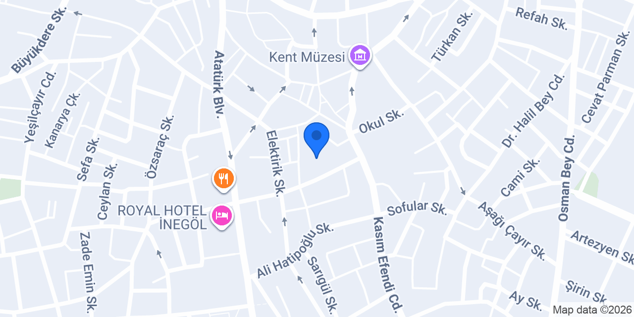 İnegöl Çelik oto kurtarma konumu