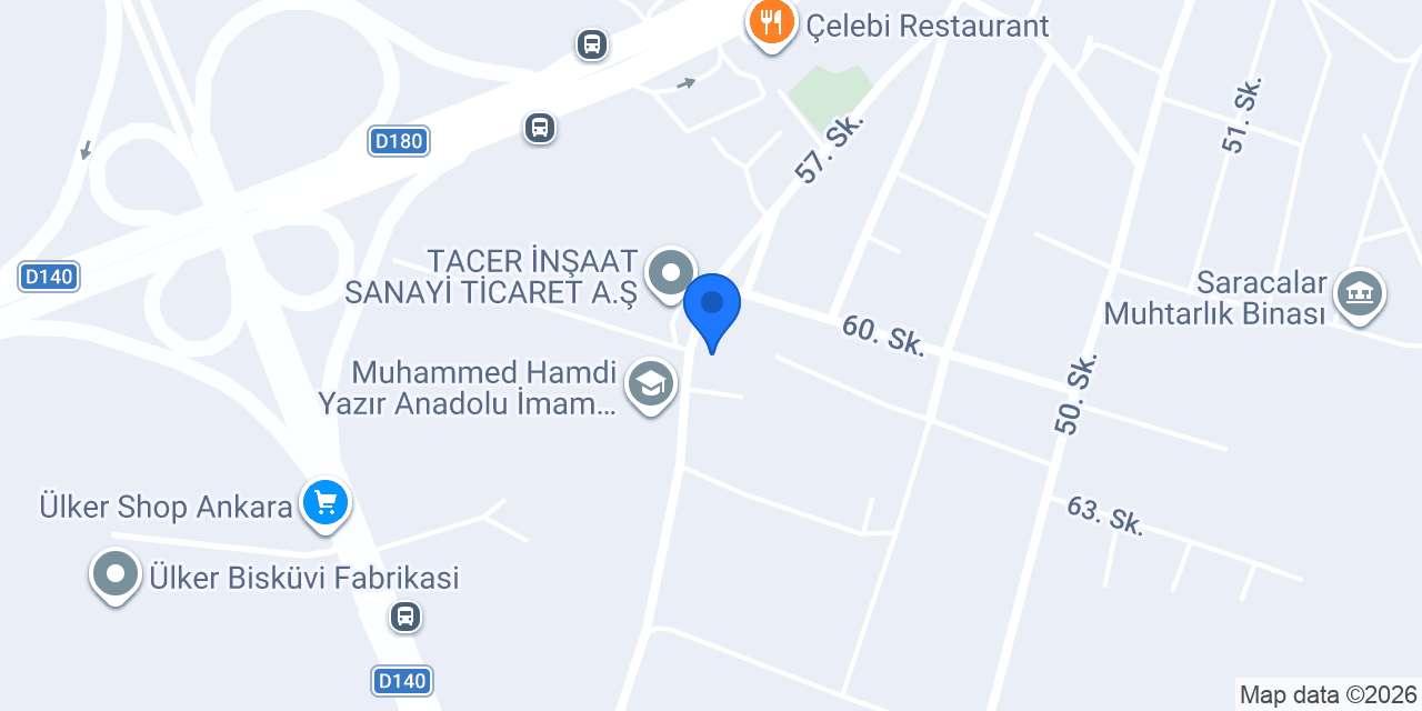 Saracalar İlkokulu konumu