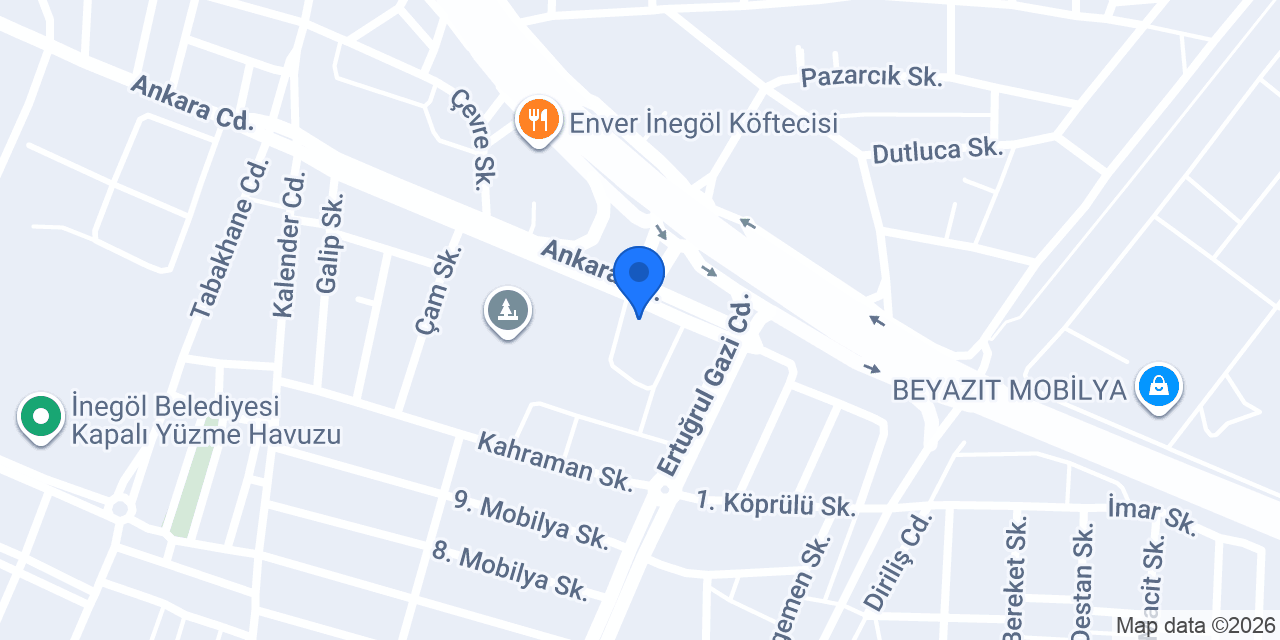 Parlak Ev Mobilya İnegöl konumu