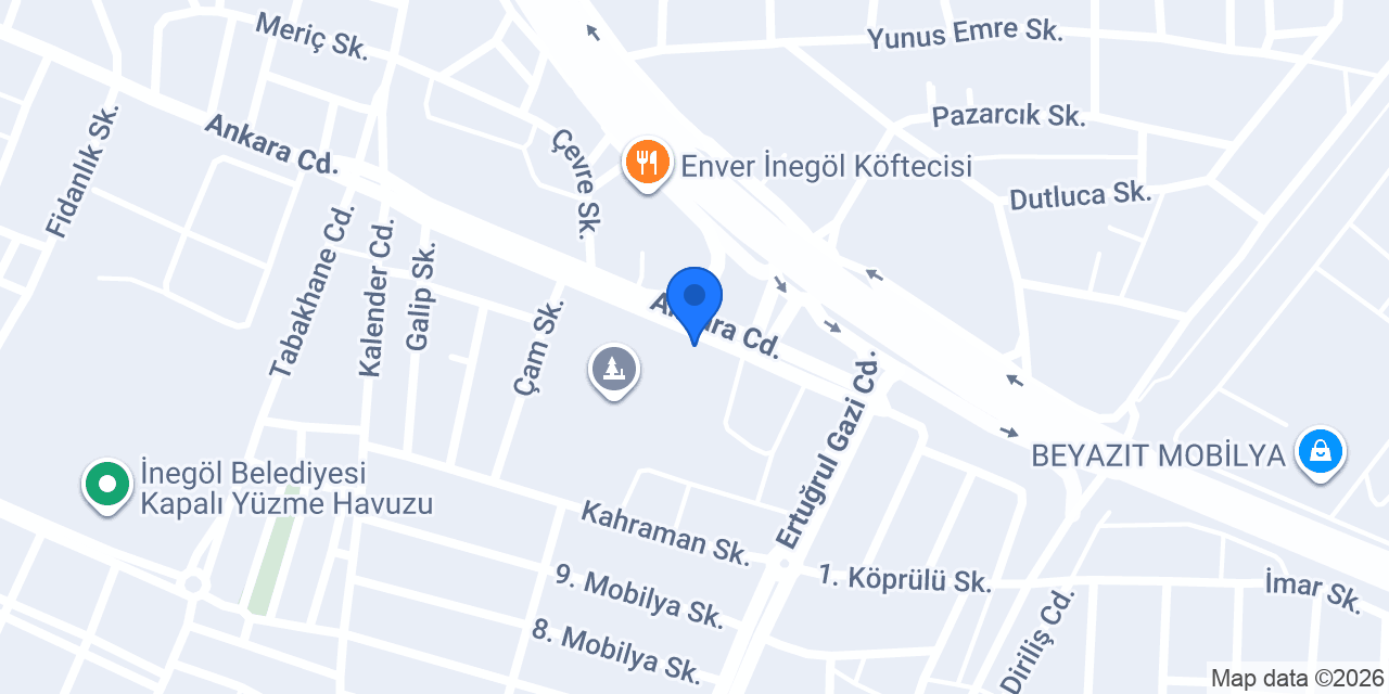 Gündoğdu Mobilya İnegöl konumu
