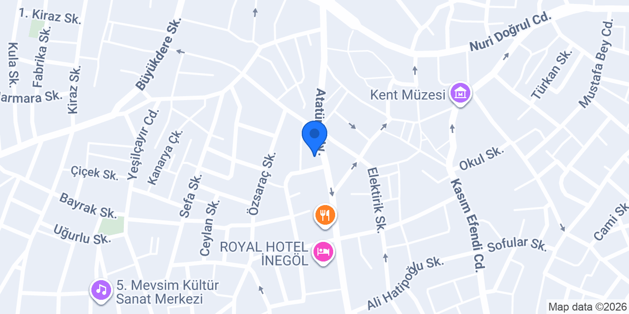 İNEGÖL 3. NOTERLİĞİ konumu