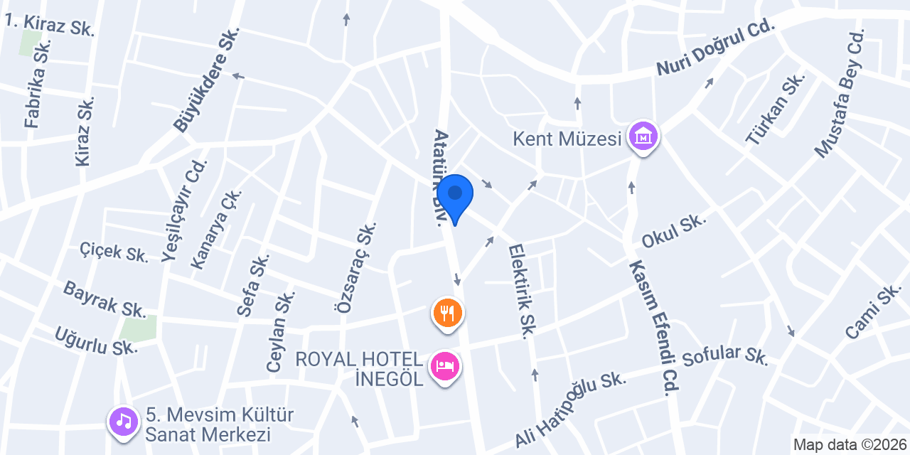 İnegöl Dövme Tattoo BURSA konumu