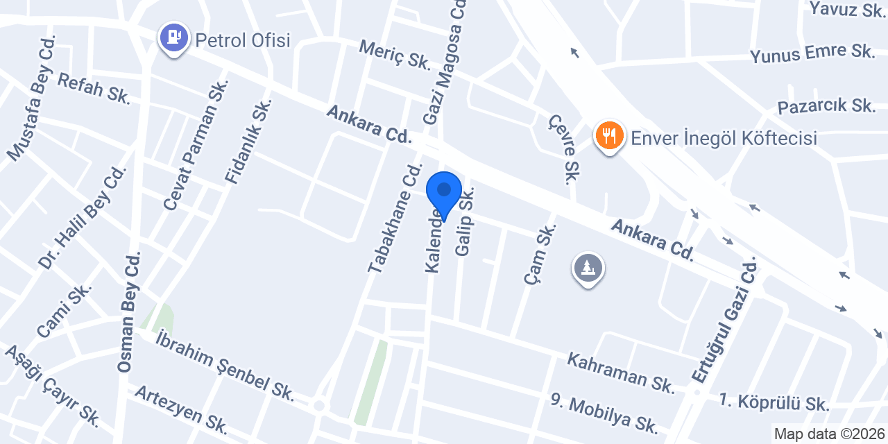 Abdullah Oto AKSESUAR konumu
