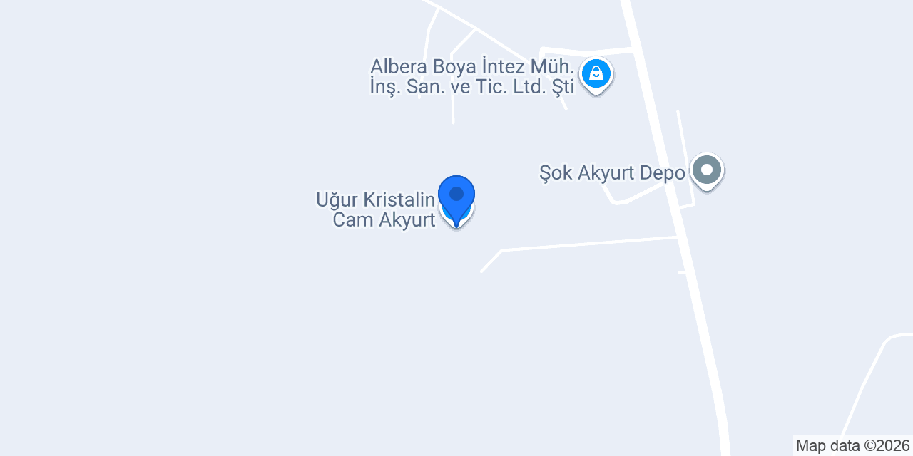 Uğur Kristalin Cam Akyurt konumu