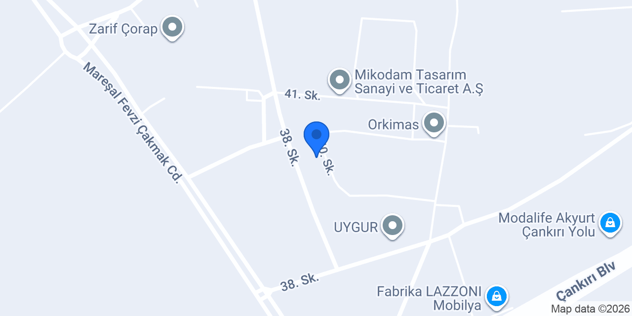 Valerno Mobilya Fabrika konumu
