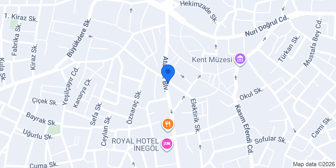 Donas Döner Bursa - İnegöl konumu