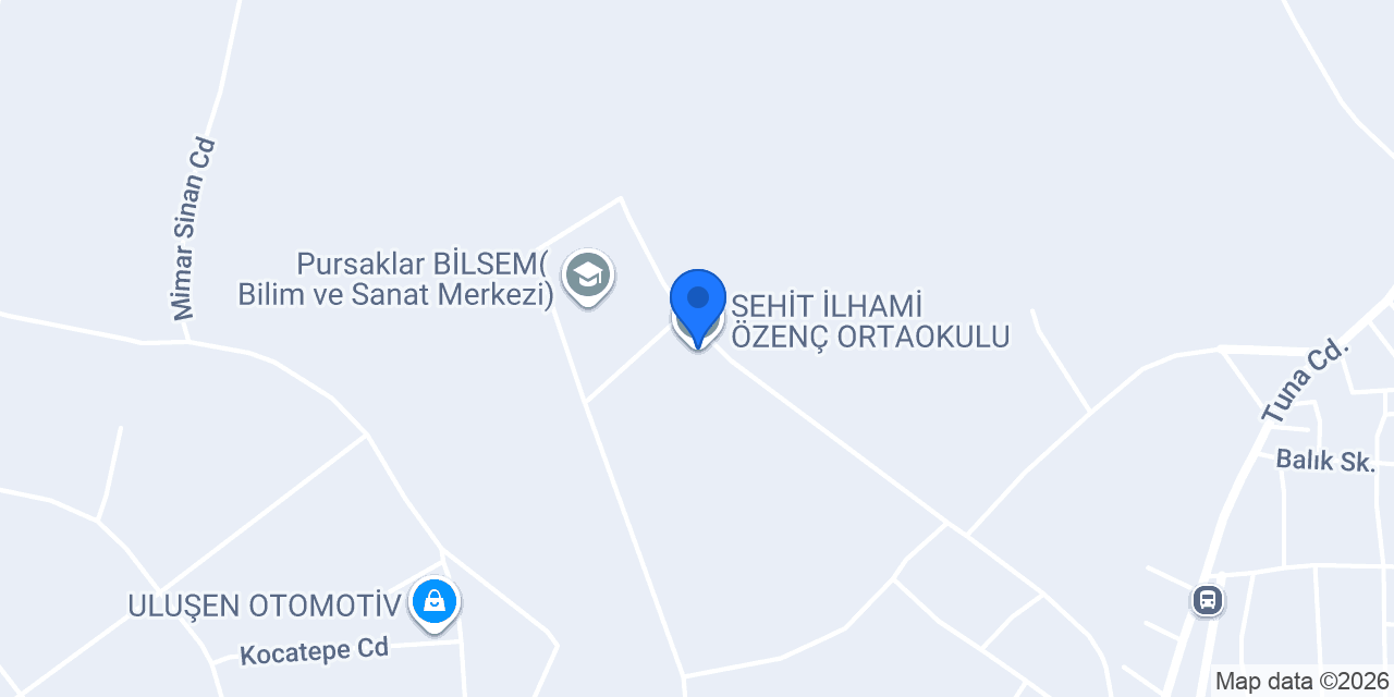ŞEHİT İLHAMİ ÖZENÇ ORTAOKULU konumu