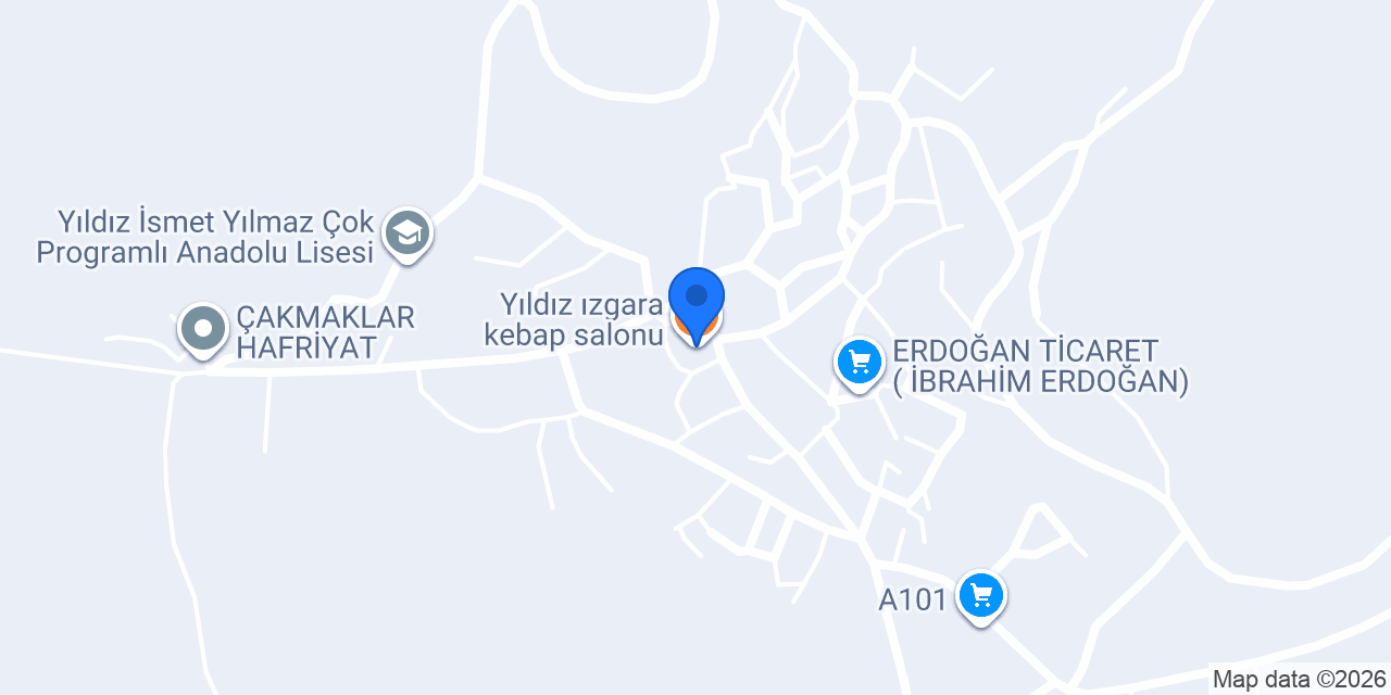Yıldız ızgara kebap salonu konumu