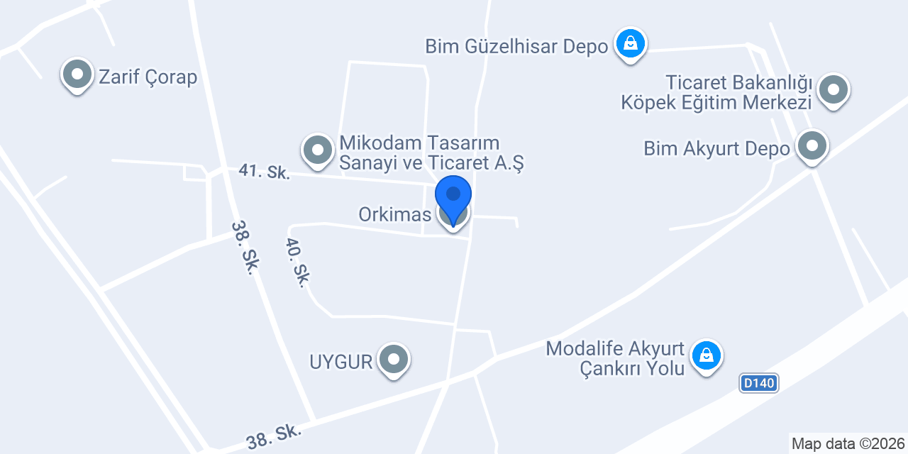 Orkimas konumu