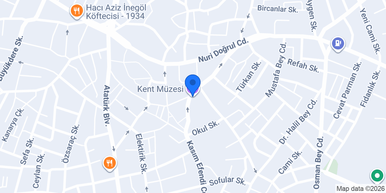 Kent Müzesi konumu
