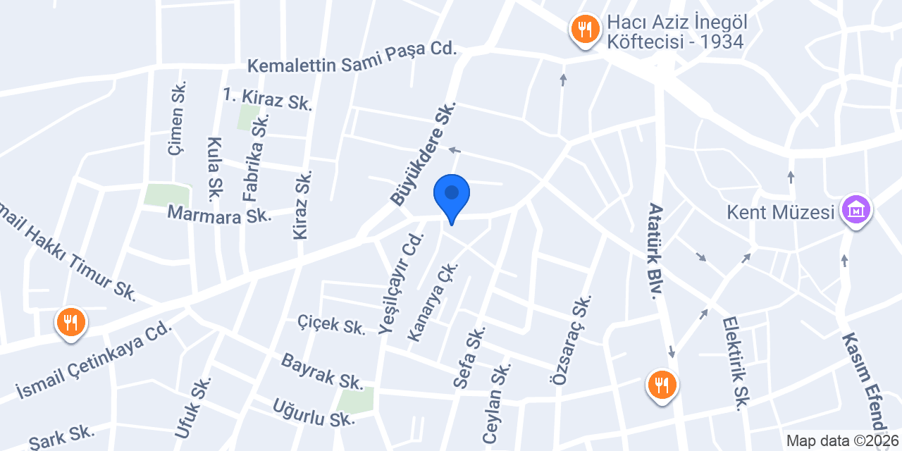 Sevgi çiçekçilik konumu