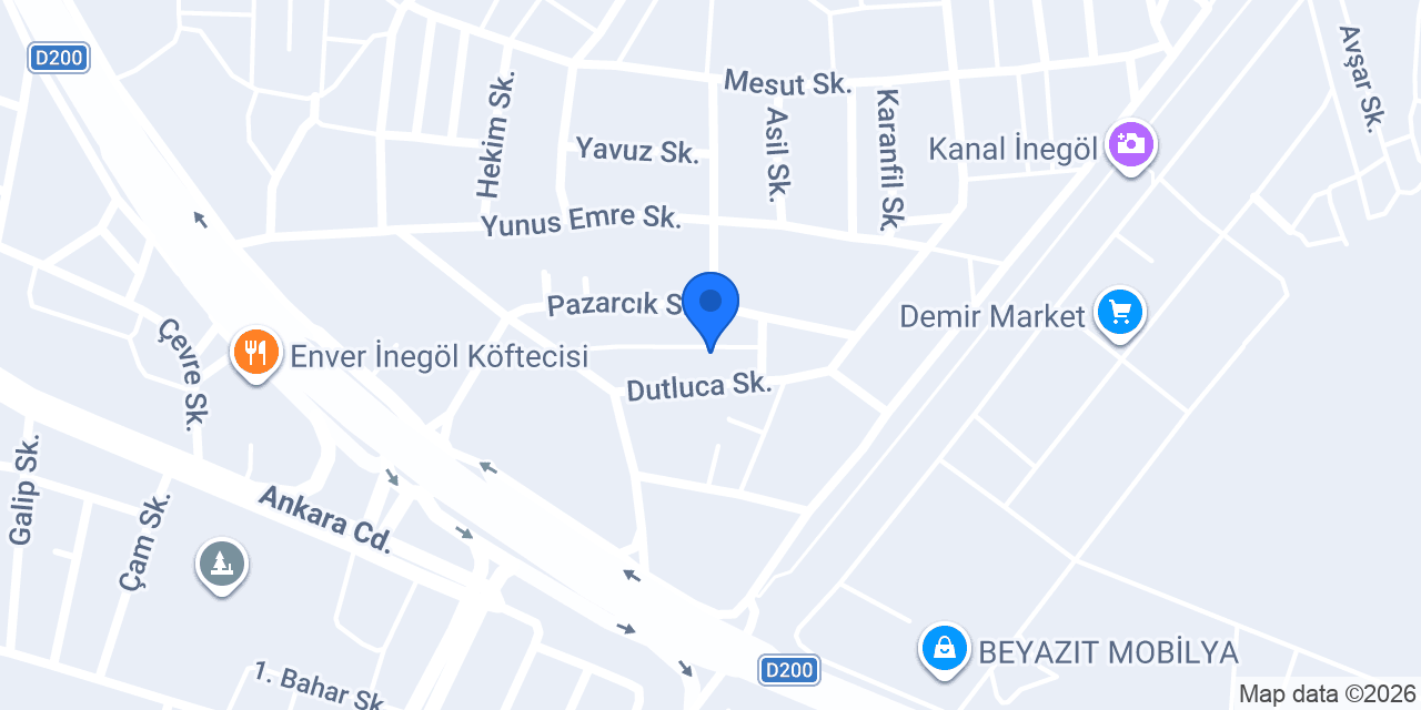ÇERKEZOĞLU OTOMOTİV konumu