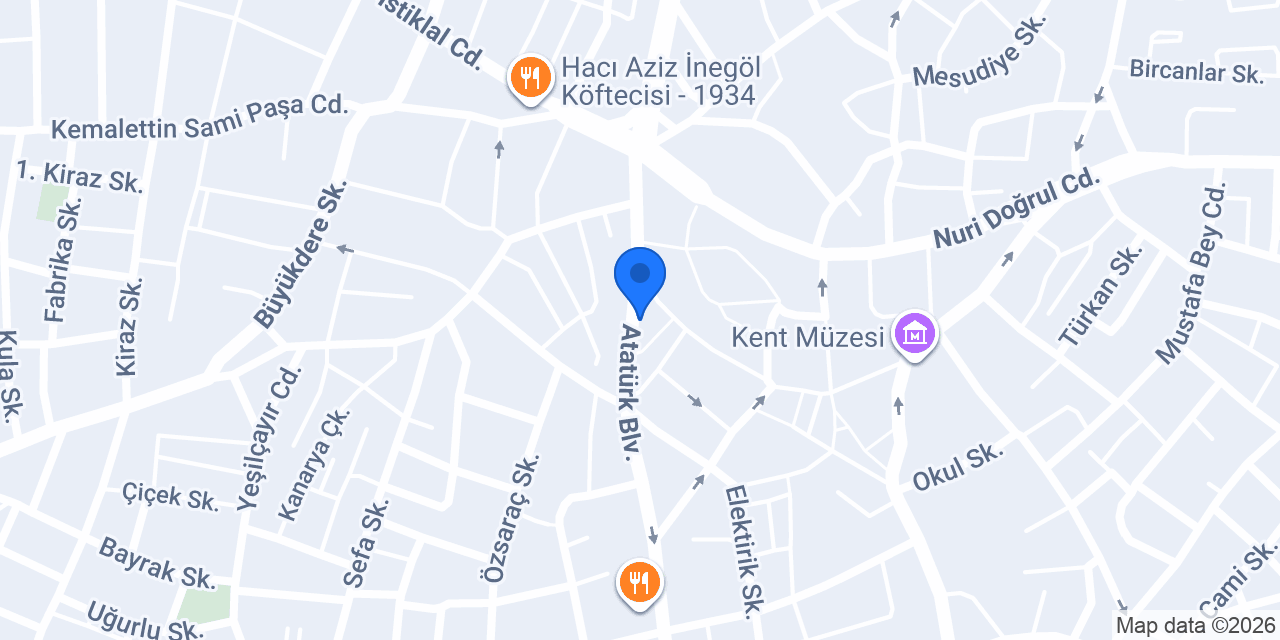 Öncü Döner İnegöl konumu