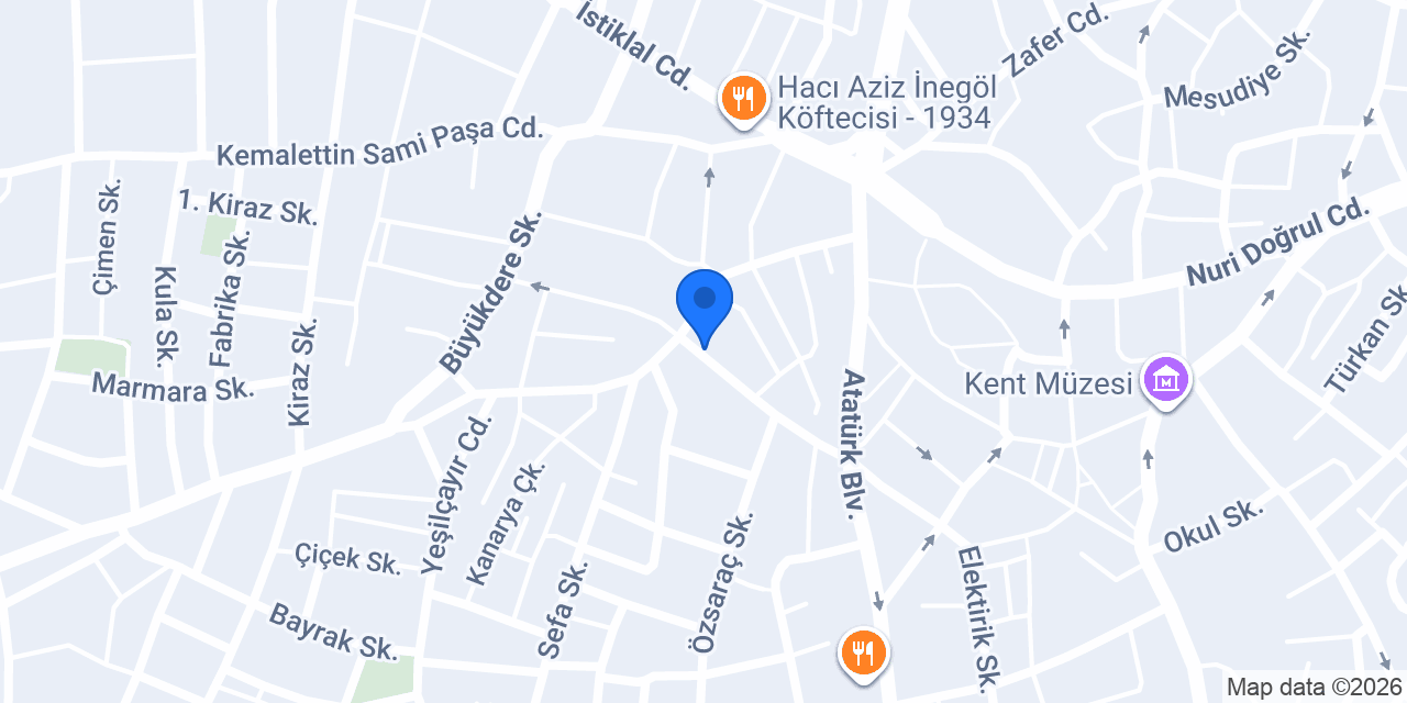 İNEGÖL EFOR HALI konumu