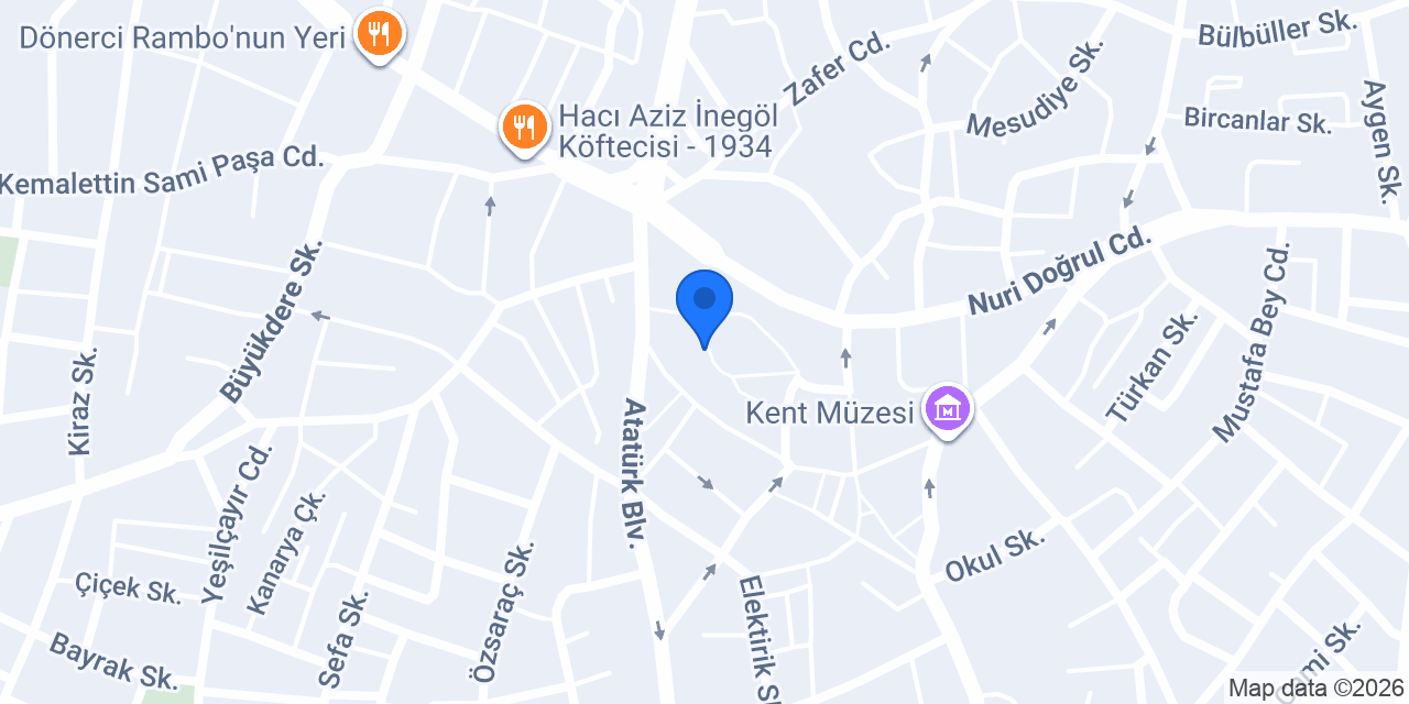 Renk Ofset Matbaa - Bursa / İnegöl konumu