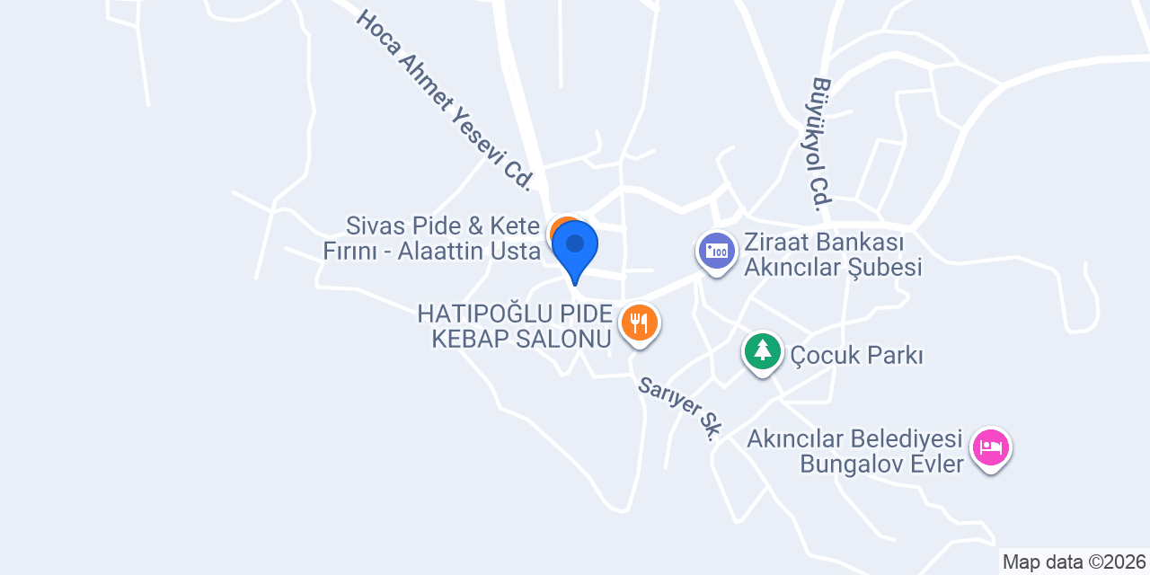 Çınar Taksi konumu