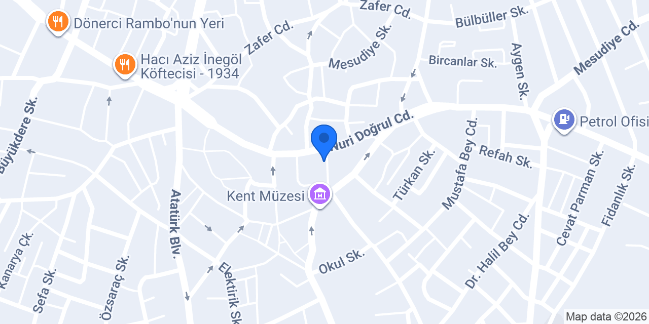 Sena Pide Salonu konumu