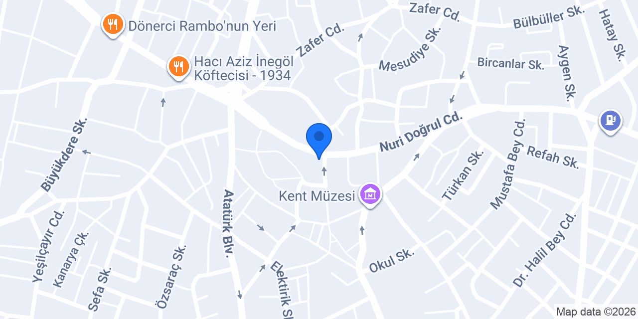 Kuveyt Türk İnegöl Şubesi konumu